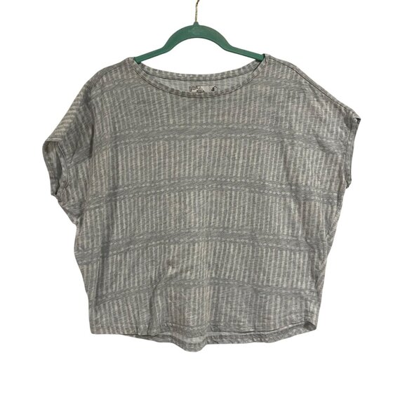 prAna Women's Epley‎ Top Grey White Size M - Picture 1 of 6
